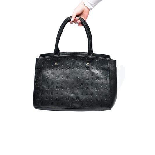 Black Leather Tote Bag