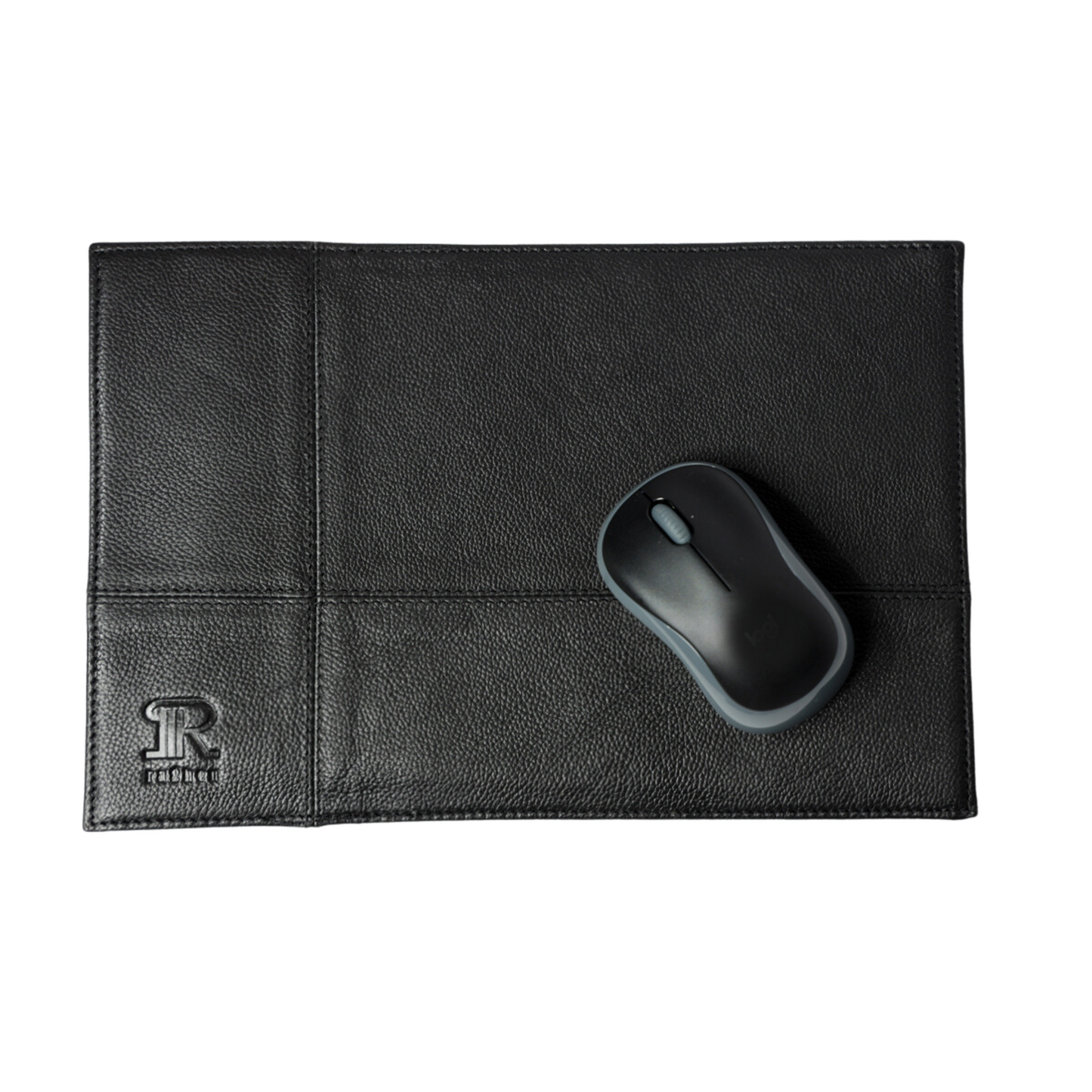 Black Leather Mouse Pad Double Sided