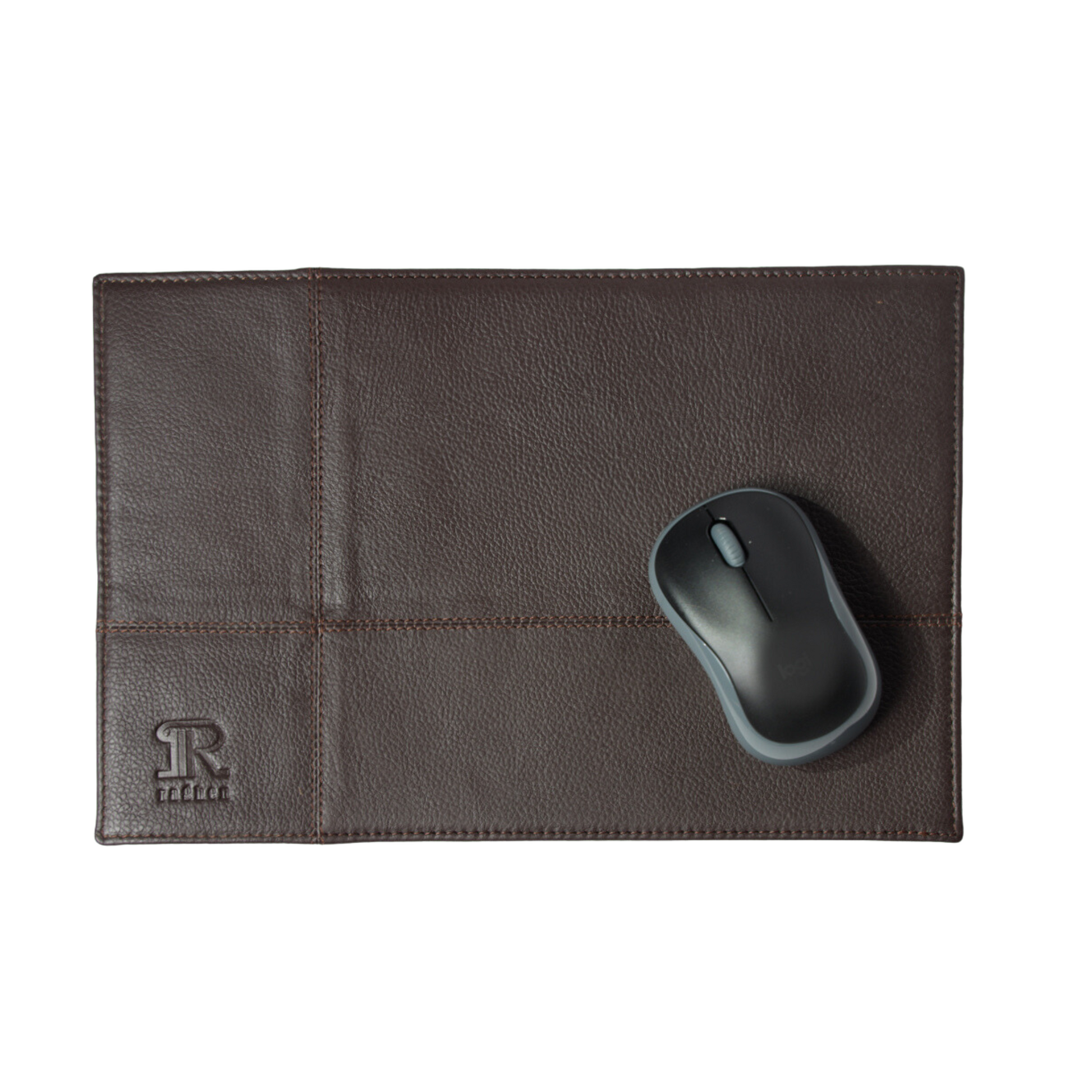 Brown Leather Mouse Pad Double Sided