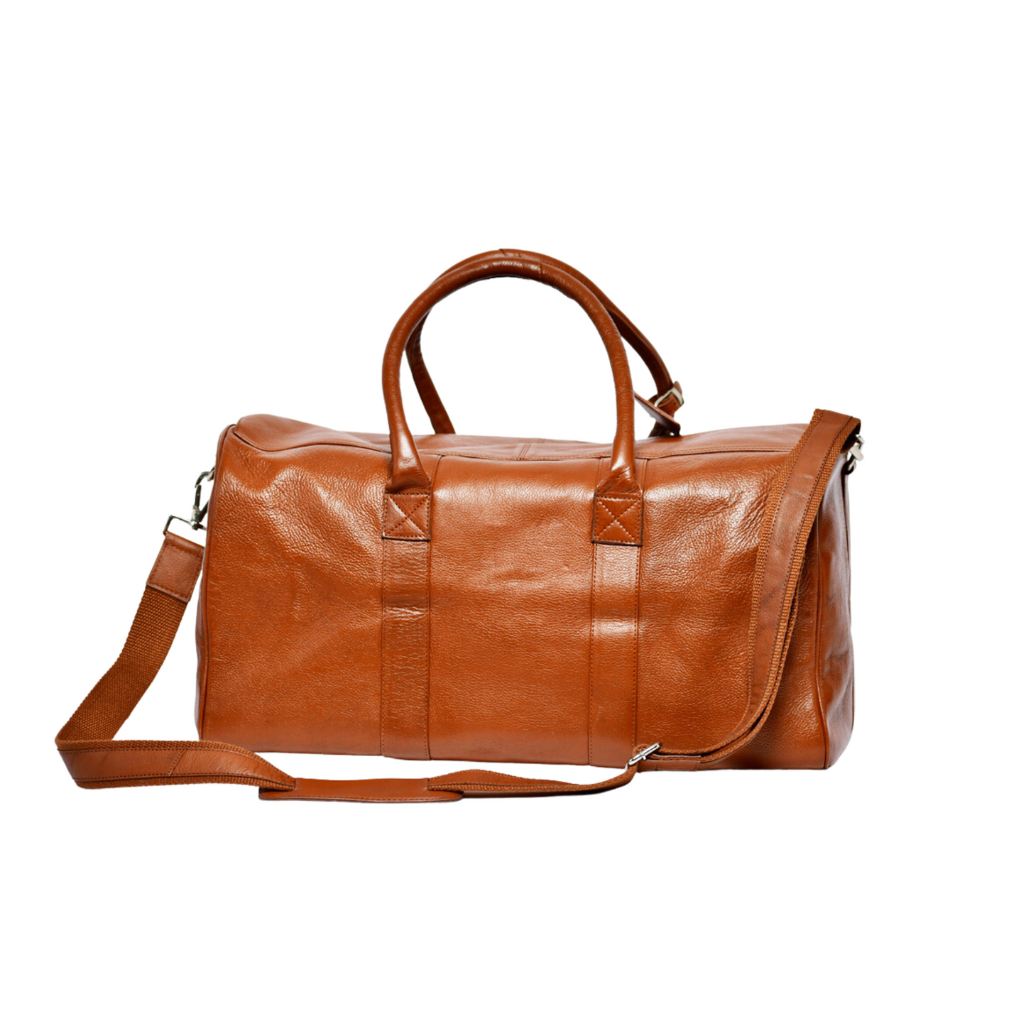 Tan Leather Luggage Bag