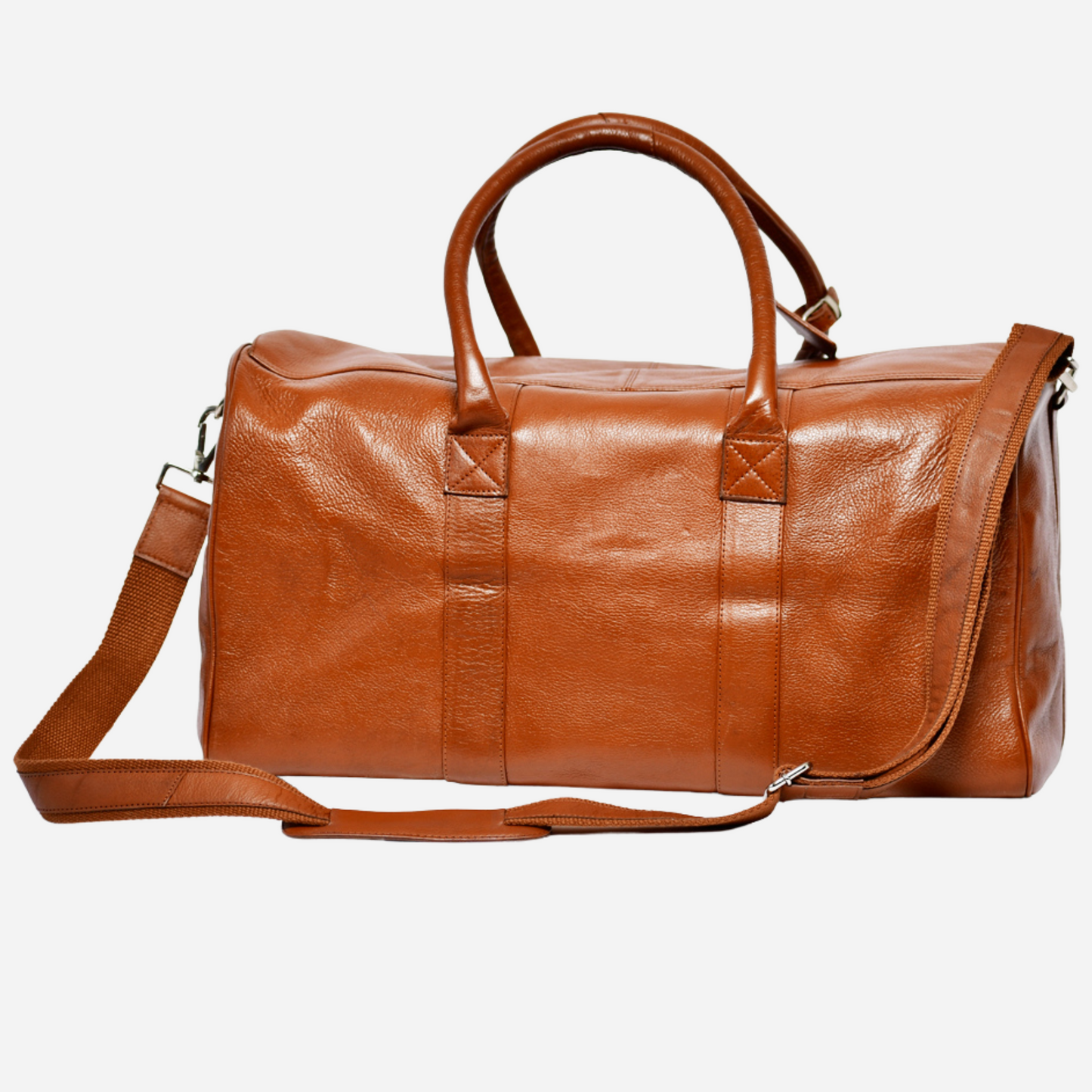 Tan Leather Luggage Bag