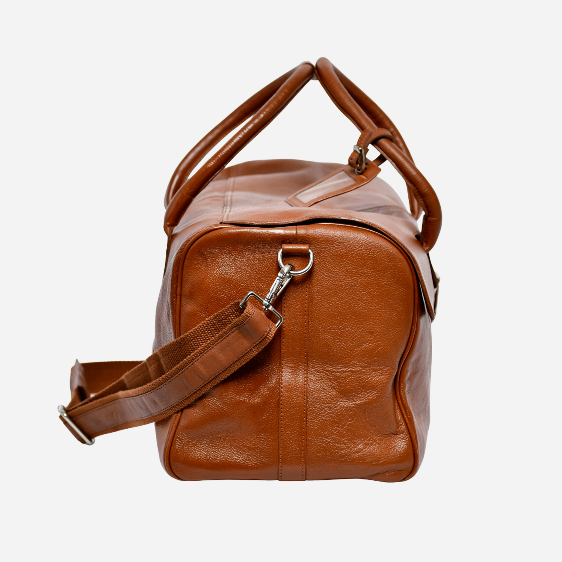 Tan Leather Luggage Bag