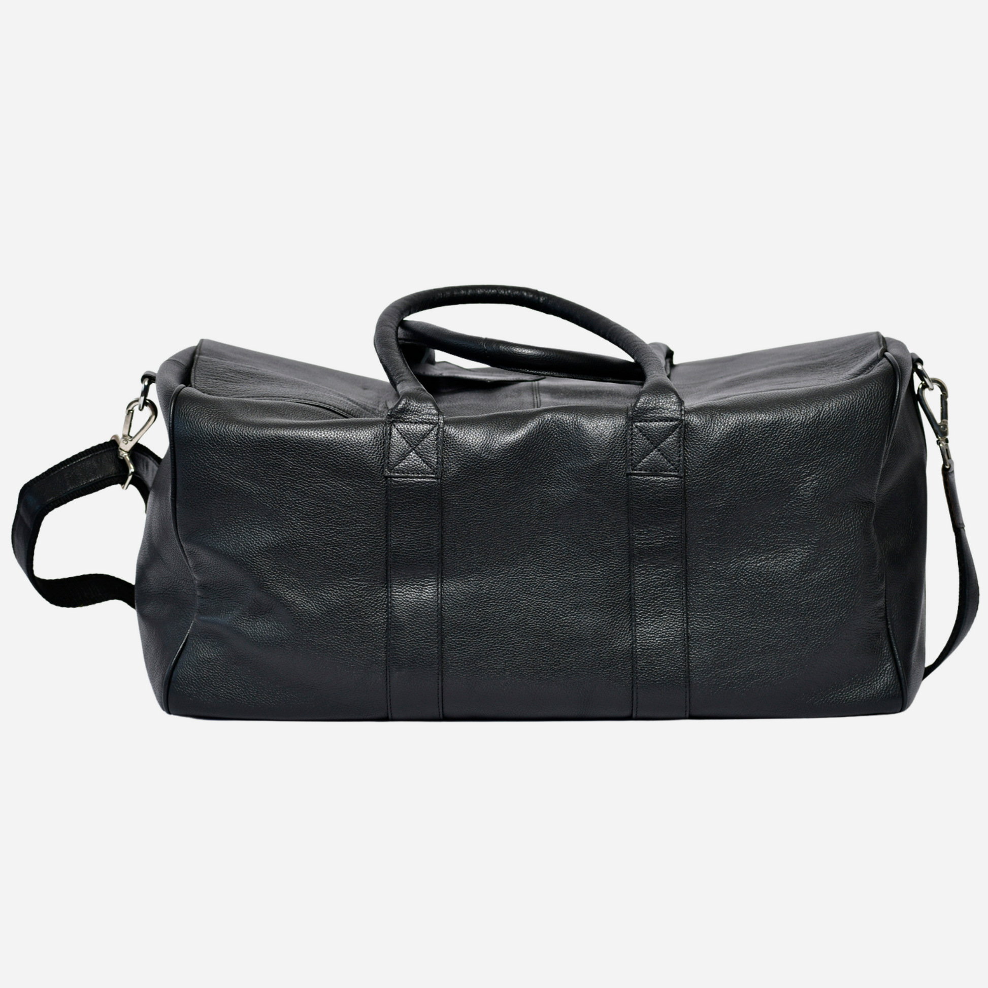 Black Leather Luggage Bag