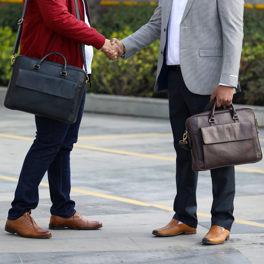 Brown Leather Laptop Bag