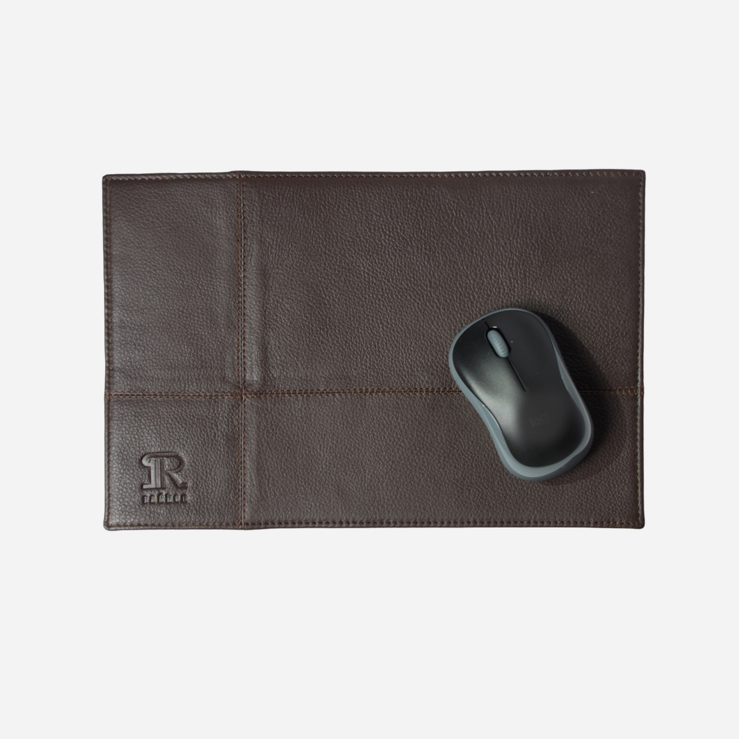 Brown Leather Mouse Pad Double Sided