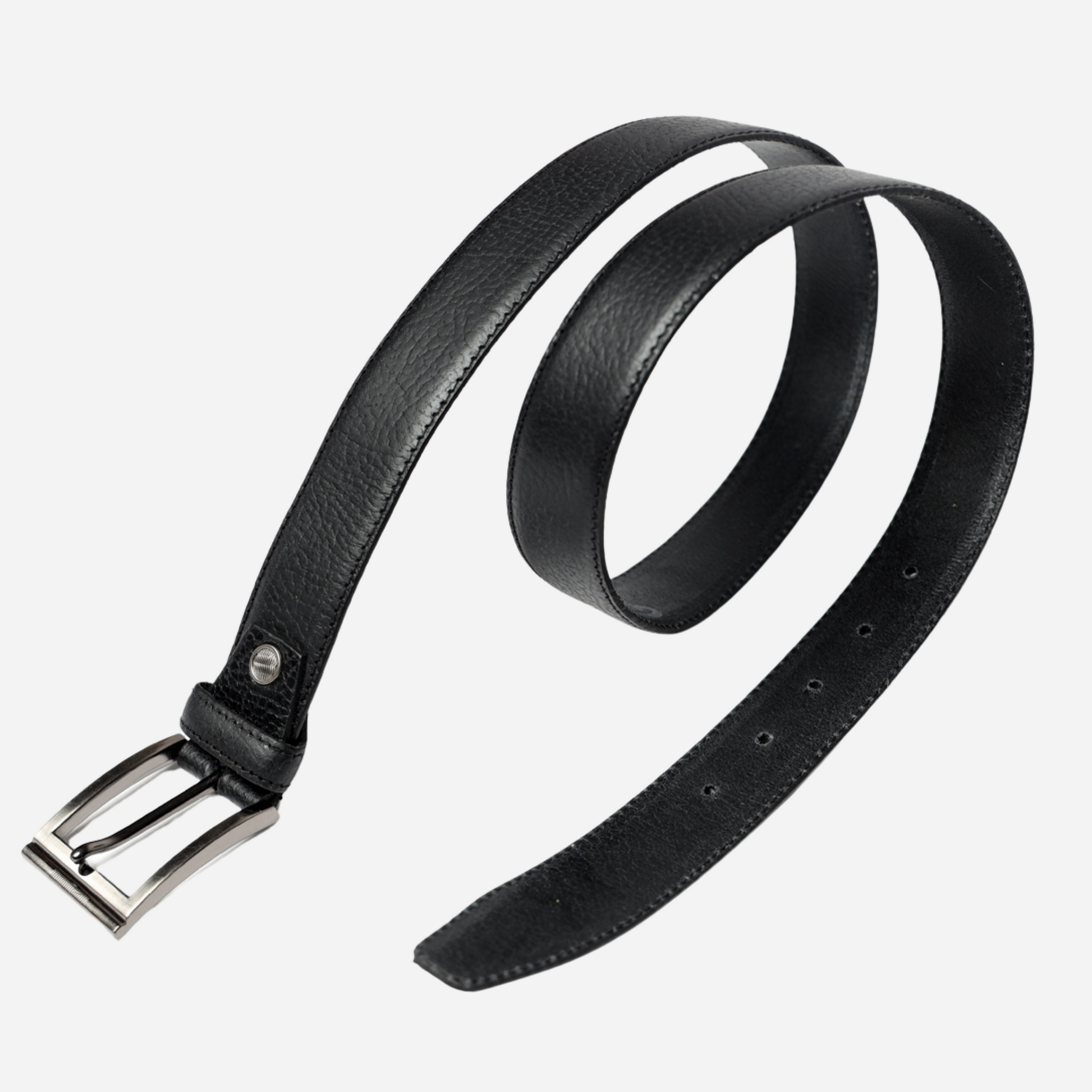 black leather belt 