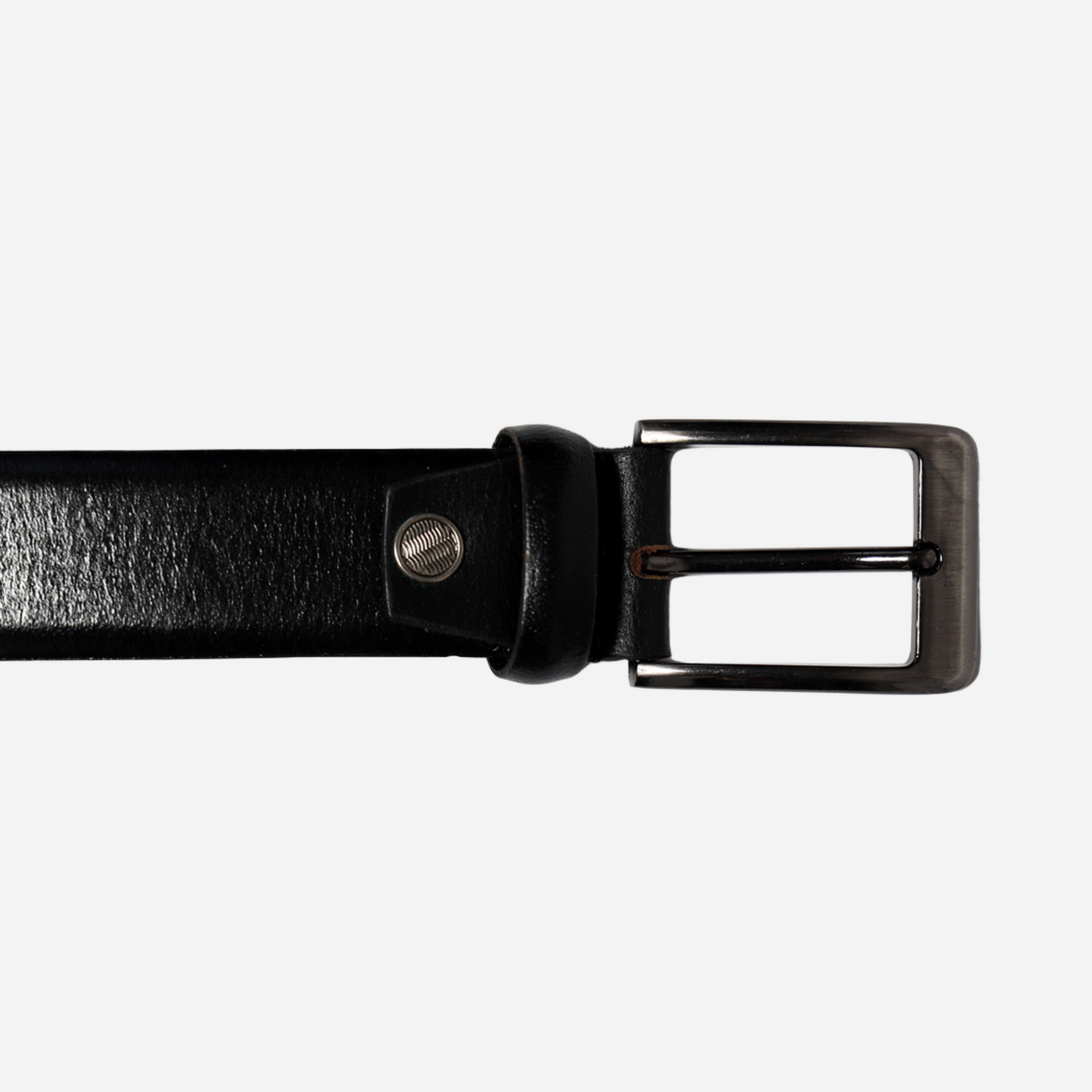 black leather belt