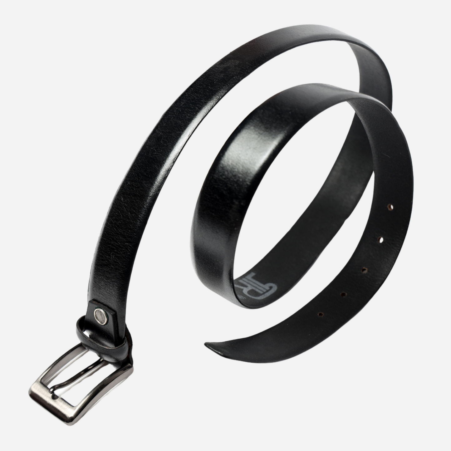 black leather belt