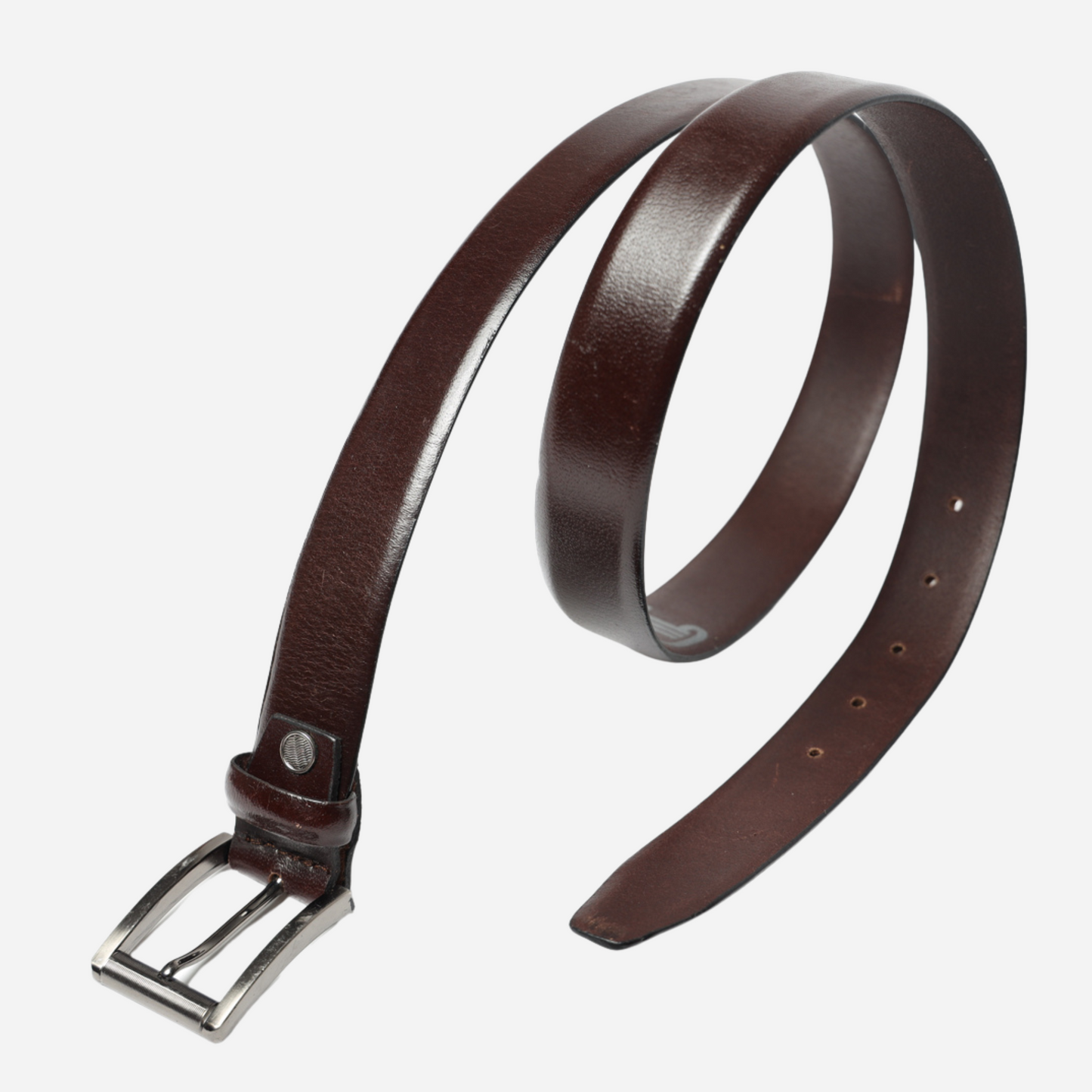 brown leather belt