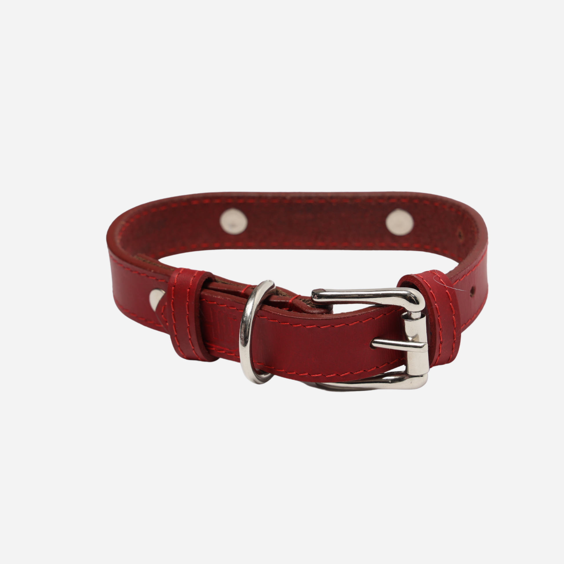 Tan Leather Dog Collar