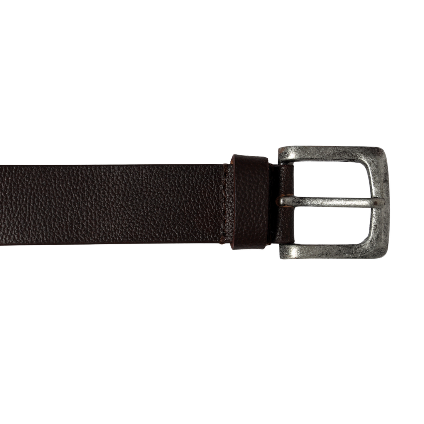 Leather Flat Buckle Belt