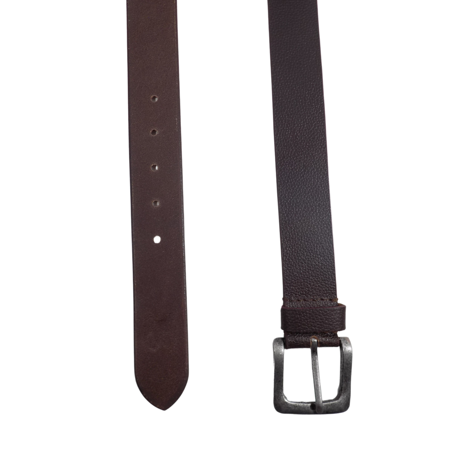 Leather Flat Buckle Belt