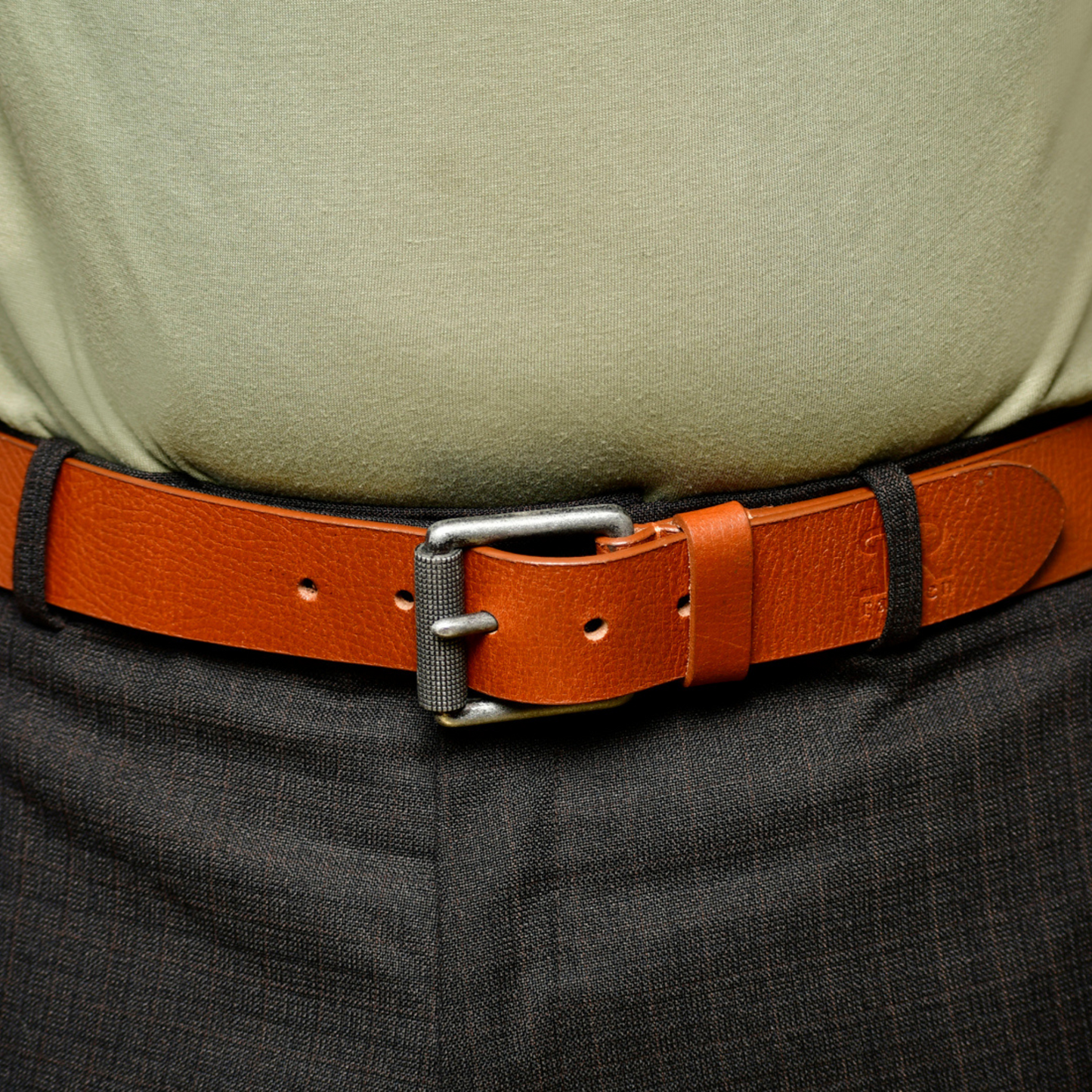 tan leather belt 