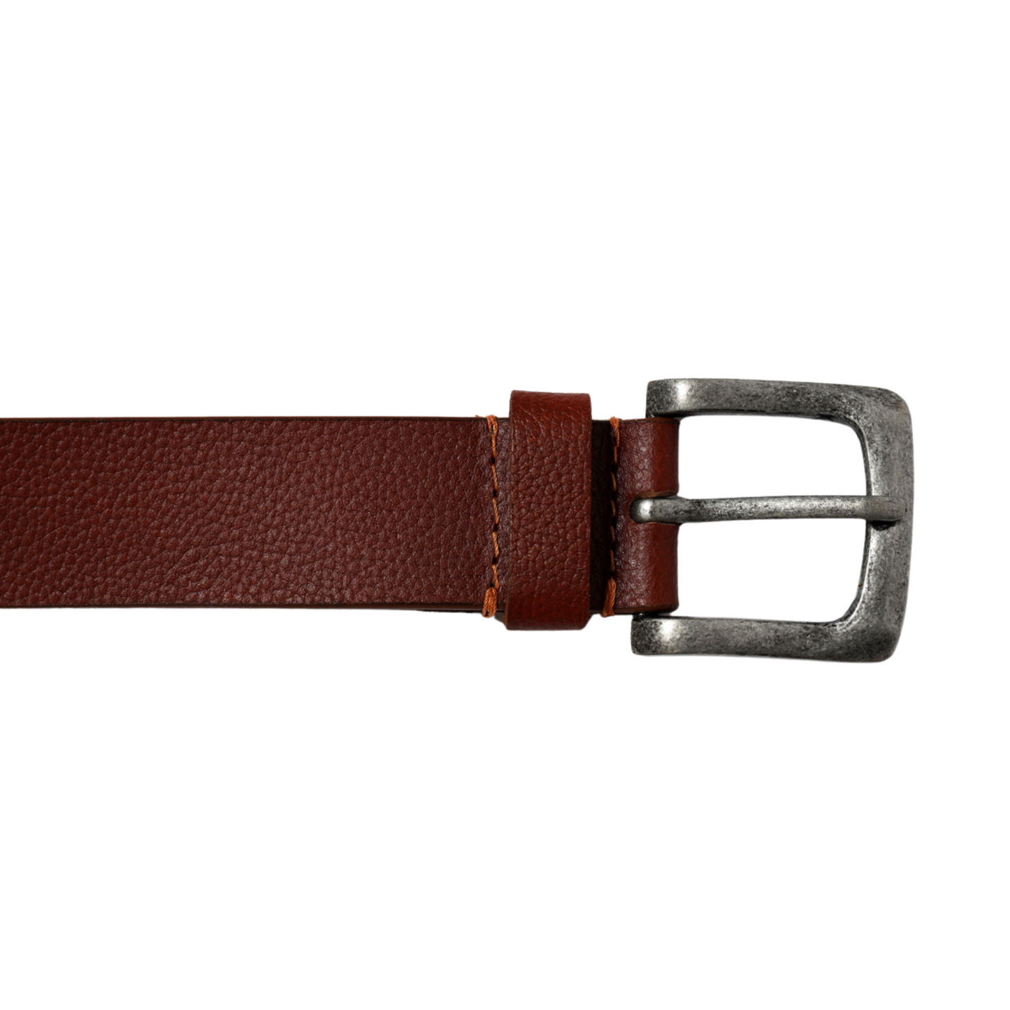 Leather Flat Buckle Belt